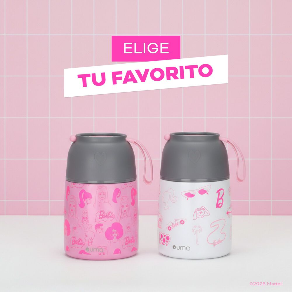 Termo Comida Barbie & Friends + Cuchara 450ml Acero Inox Uma image number 7.0