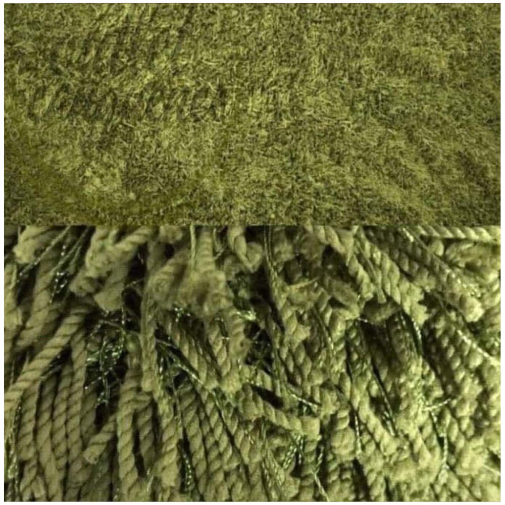 Alfombra Shaggy De Polipropileno 160x190 Barcelona - Verde image number 3.0
