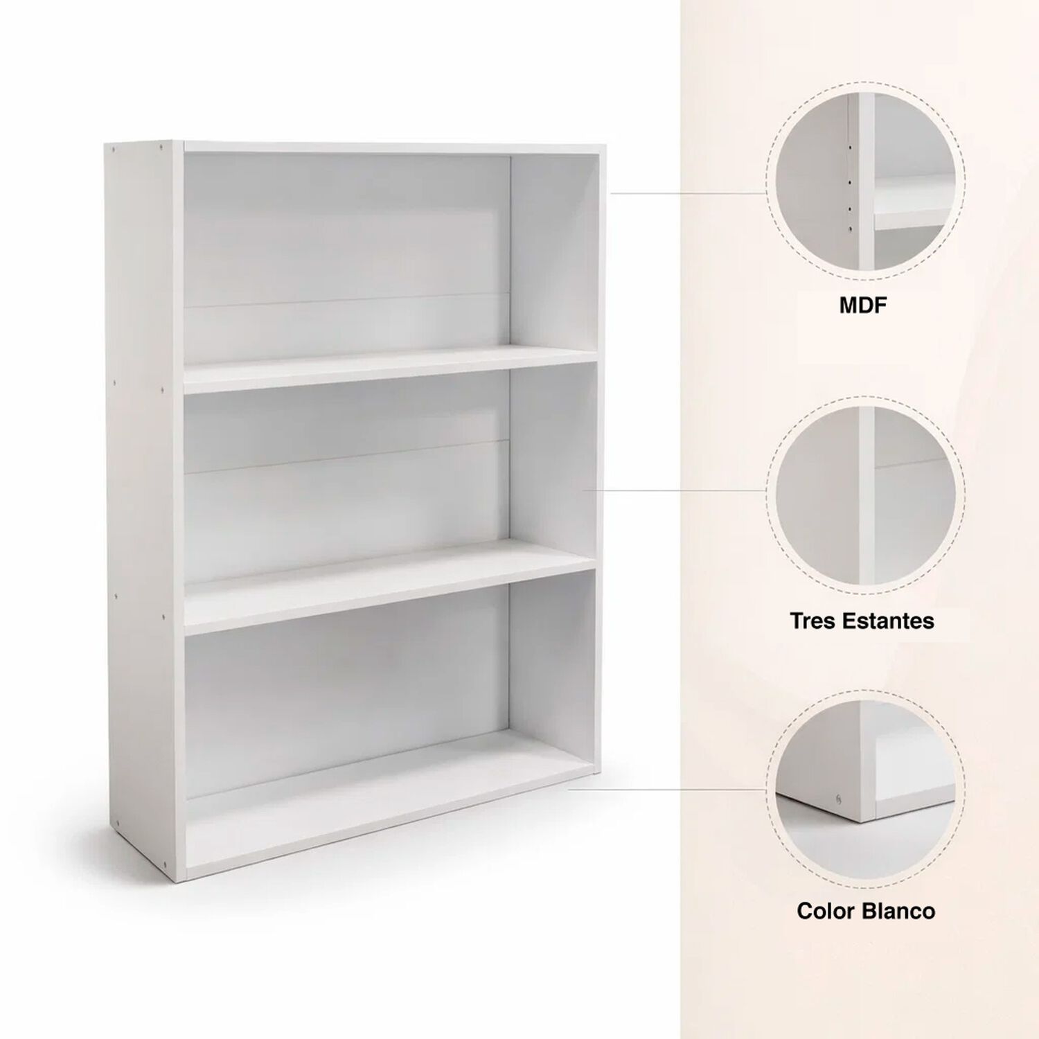 Estante Cleanline Color Blanco image number 4.0