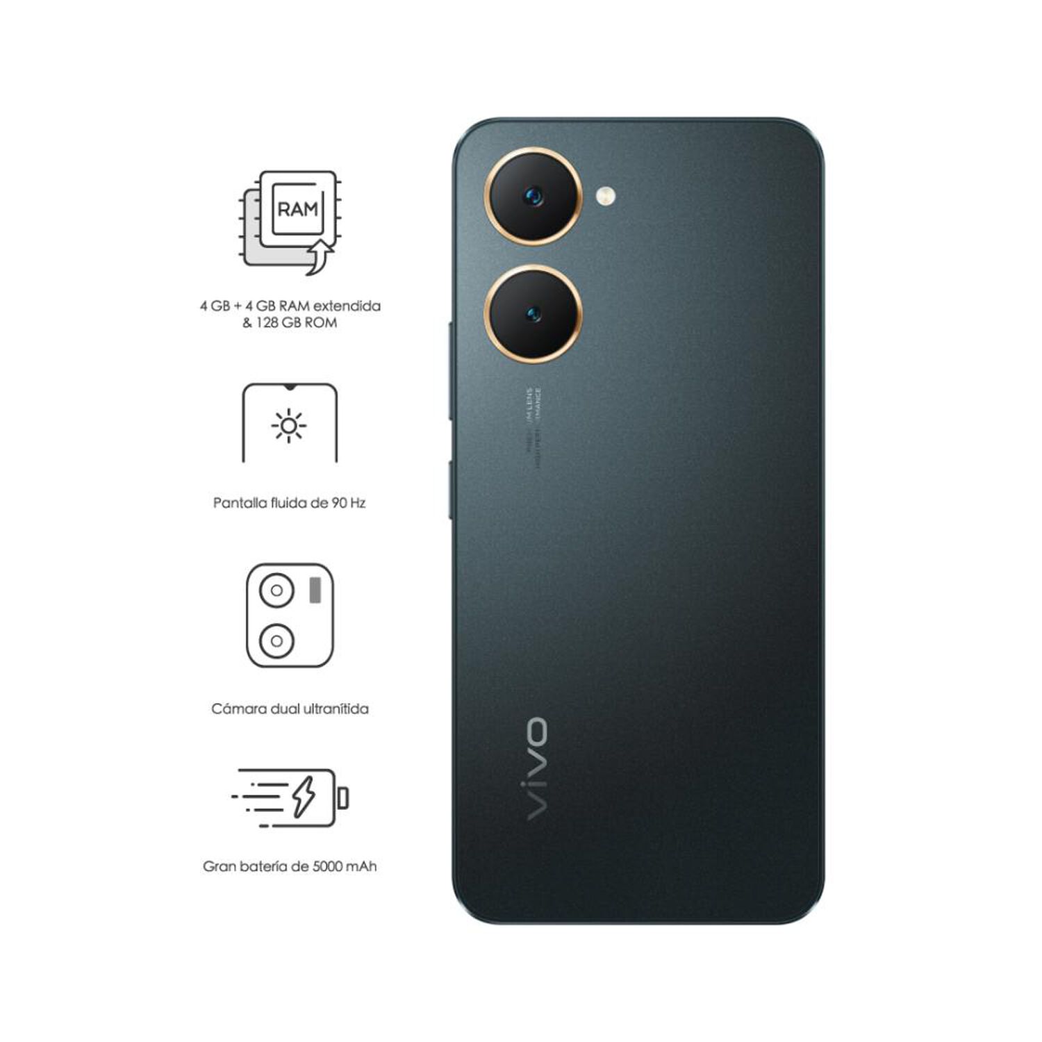 Smartphone Vivo Y03 / 128 GB / Liberado image number 1.0