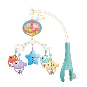 Juguete Movil Sonajero Infantil Con Luz Y Sonido Acuatico Azul