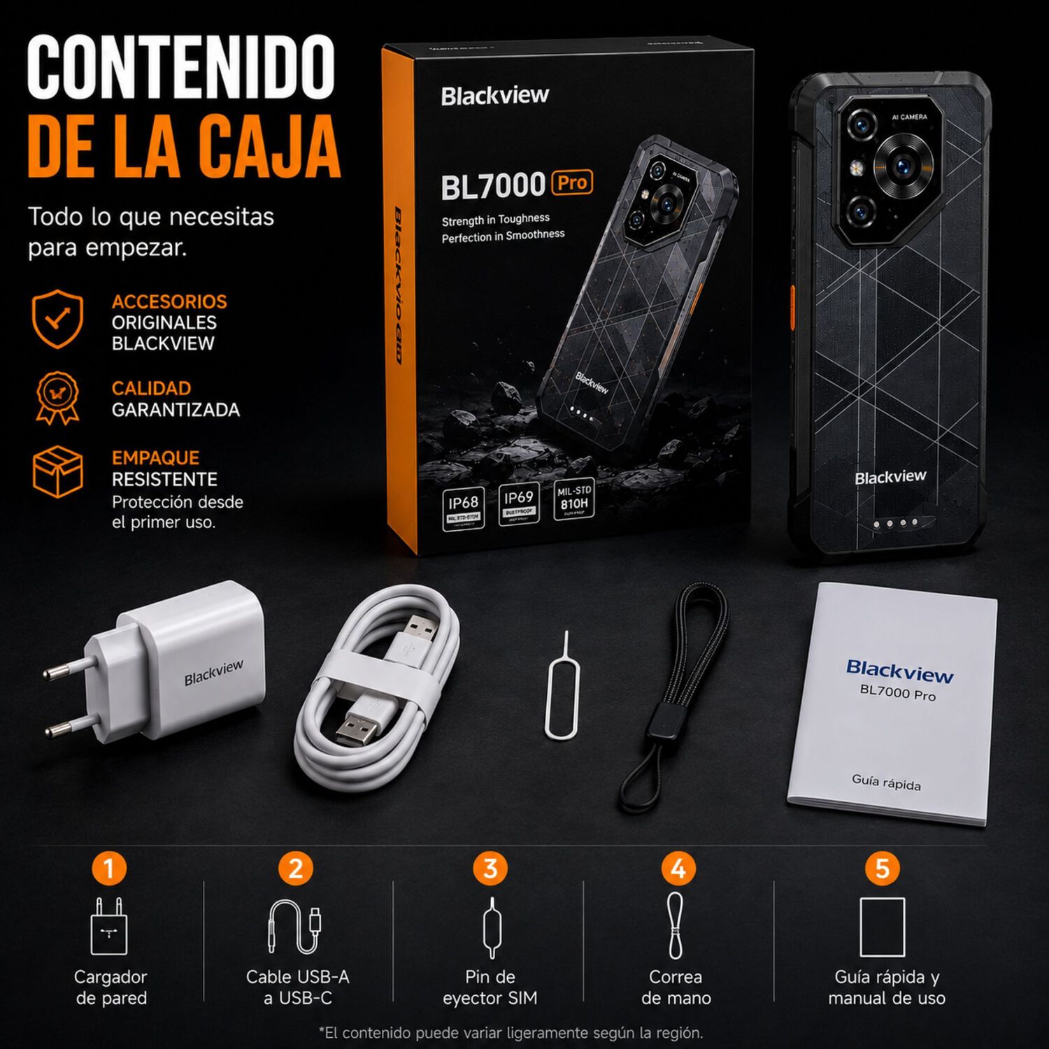 Celular Rugged Blackview Bl7000 Pro 5g 512gb 32gb Ram image number 9.0
