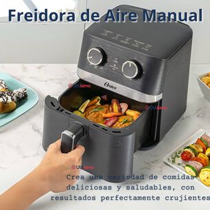Oster Freidora De Aire Manual, Recubrimiento Oster Diamondforce, 4l De Capacidad, Con Controles De Tiempo Y Temperatura, Ckstaf401mdf + 100 Forros De