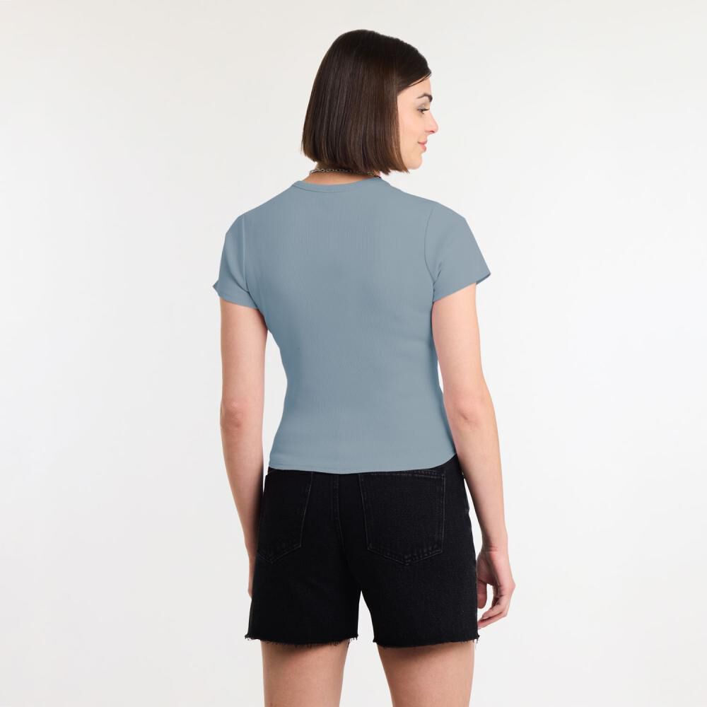 Polera Lavado Manga Corta Cuello Redondo Mujer Rolly Go image number 2.0