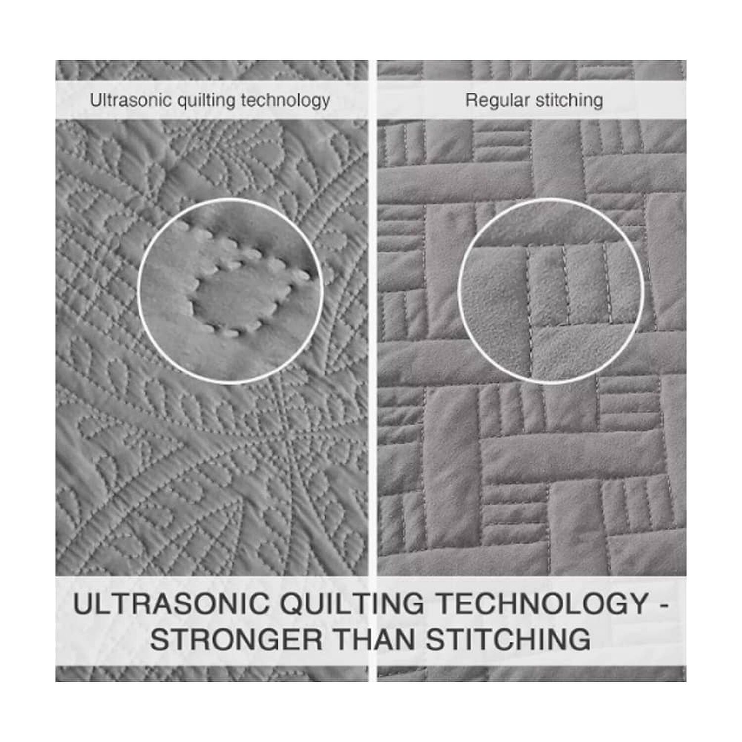 Cubrecama Quilt Reversible King Gris image number 2.0