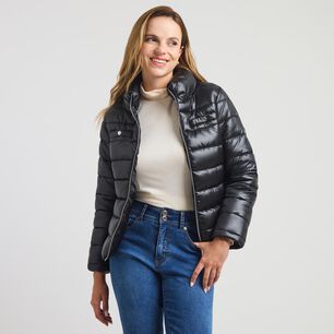 Parka Regular Cuello Alto Mujer Kimera