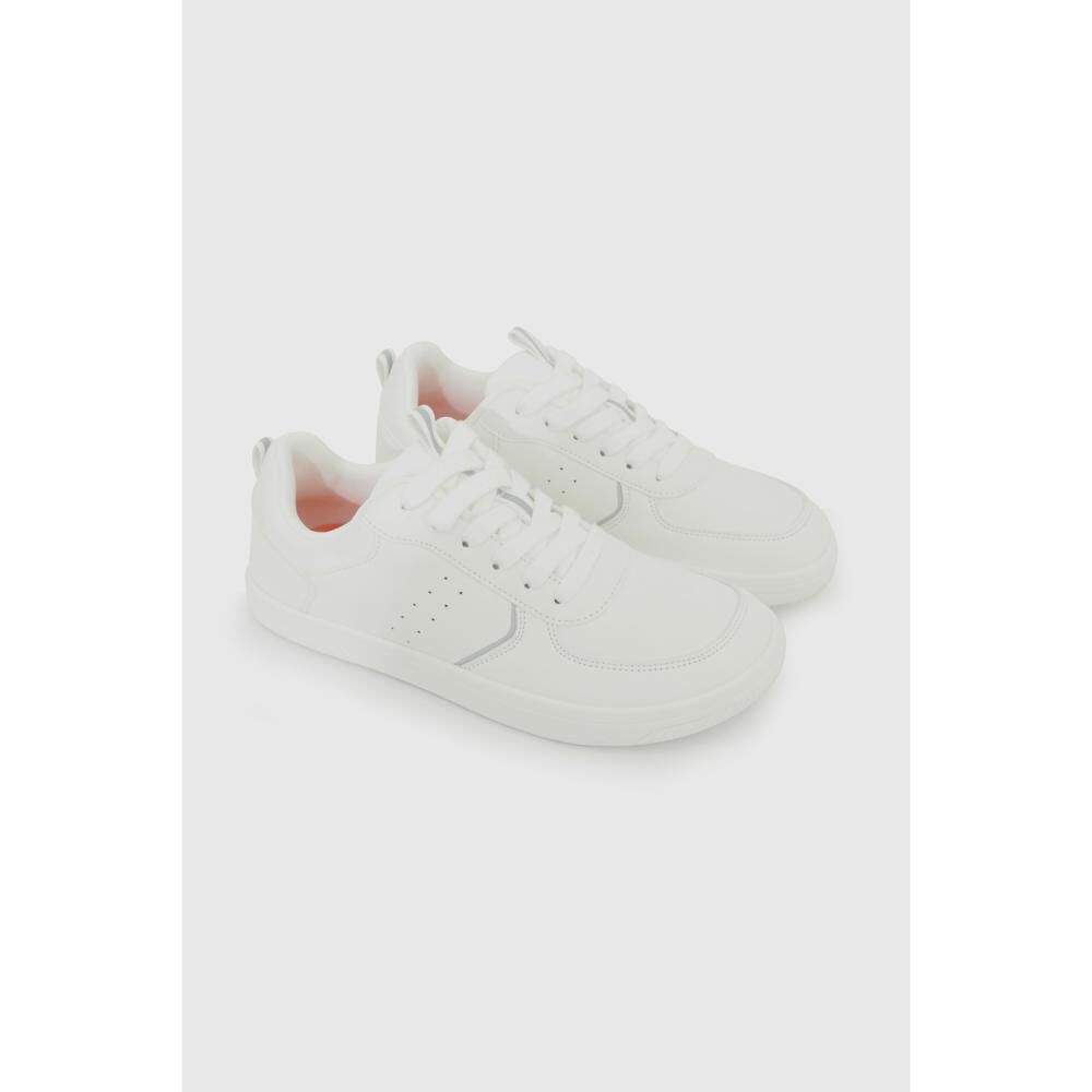 Zapatilla Zapato Escolar Blanca Colloky image number 0.0