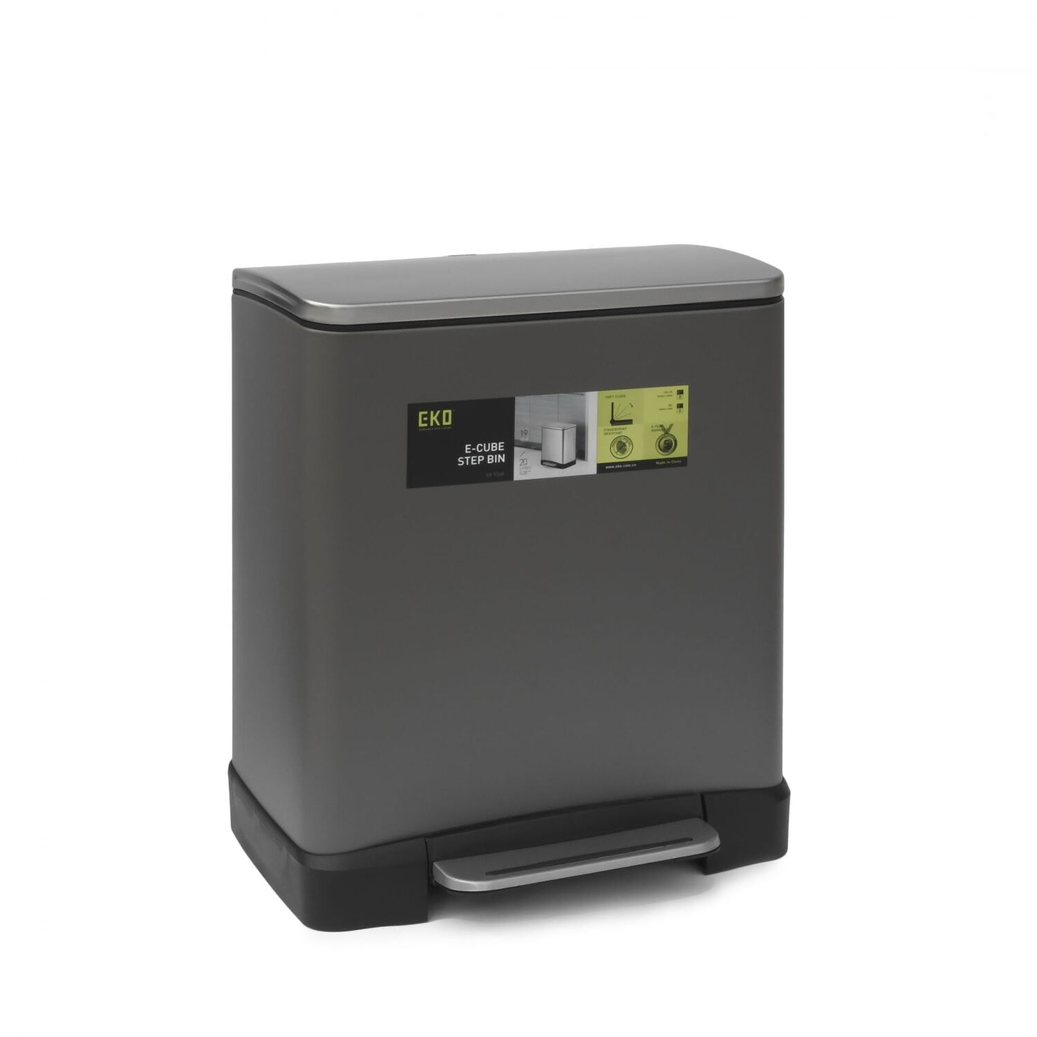 Basurero Soft Grey Eko 20 Lt image number 0.0