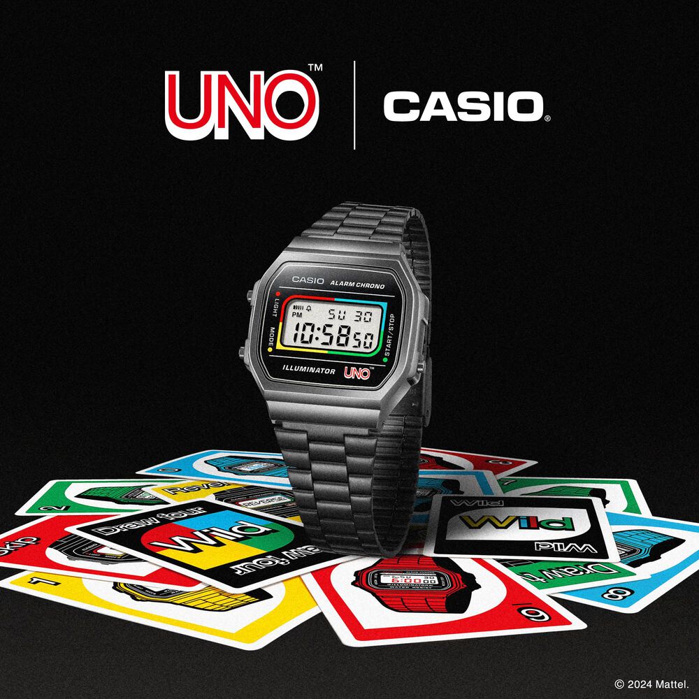 Reloj Casio Digital Unisex Uno A-168weuc-1a image number 4.0