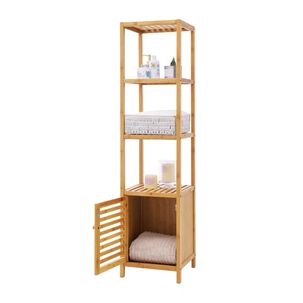 Estante Organizador Repisa 4 Niveles Con Puerta