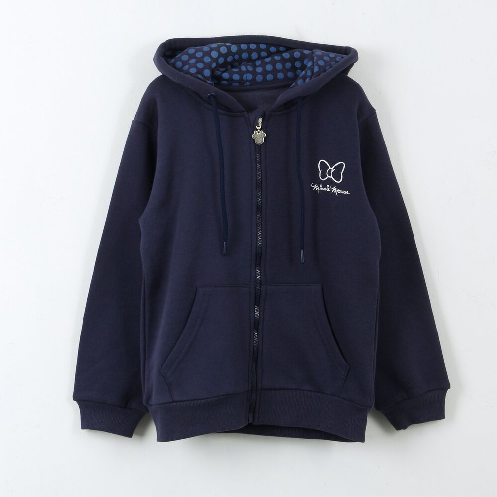 Poler&oacute;n Escolar Con Cierre Ni&ntilde;a Minnie Azul Marino Disney image number 0.0