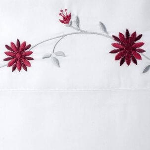 Sabana Andes Microfibra Bordada Frambuesa King