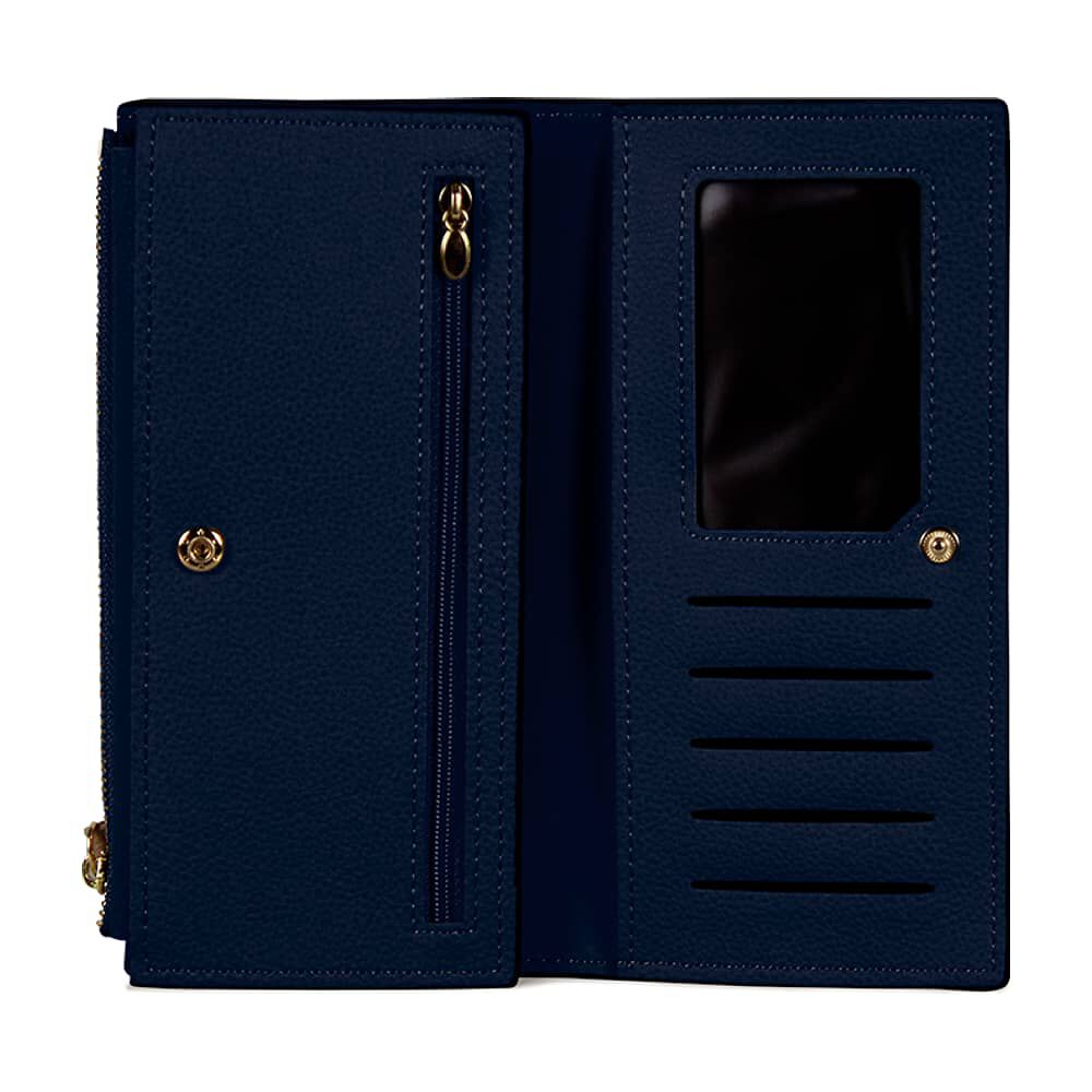 Pack Billetera Delia Azul + Pa&ntilde;uelo Omani Turquesa Carven image number 3.0