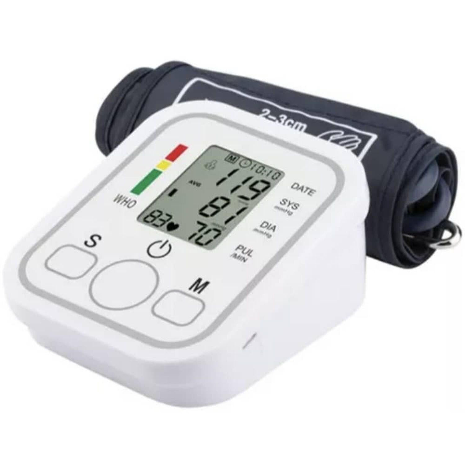Tensi&oacute;metro Digital De Brazo Medidor Presion Arterial Pulso Color Blanco image number 1.0