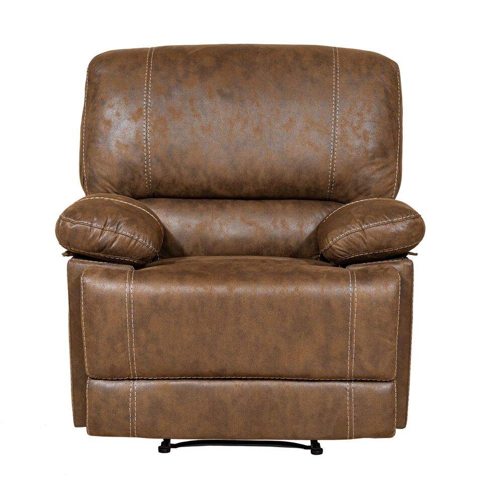 Berger Reclinable Moderno Cuero Viejo Caf&eacute; Castle 98023r image number 0.0