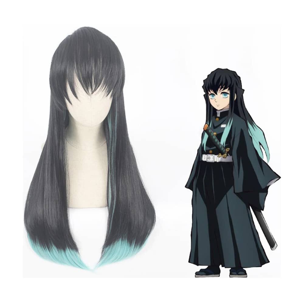 Peluca Cosplay Pilar Tokitou Muichirou Kimetsu No Yaiba image number 0.0