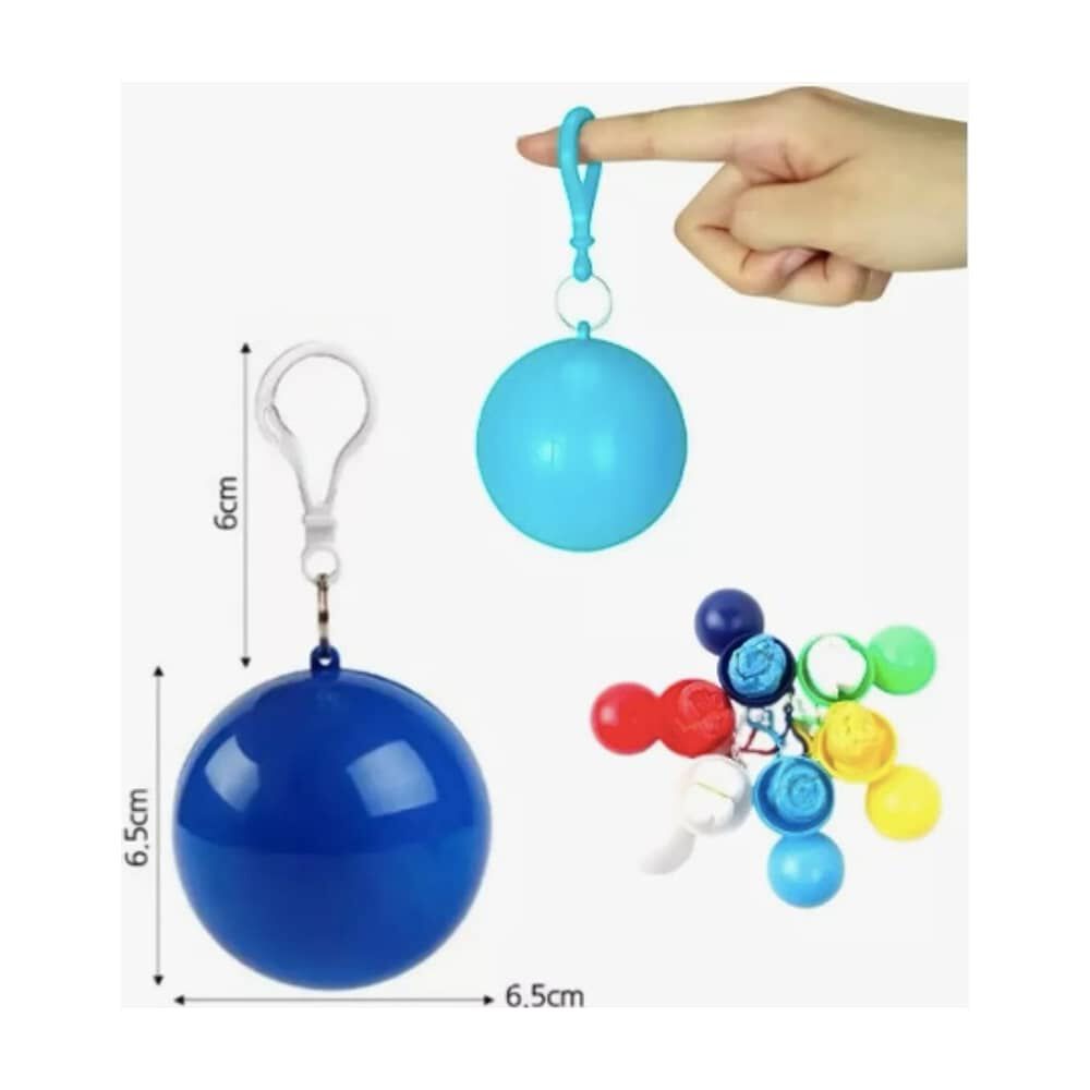 Poncho Capa Impermeable Ultraliviano Port&aacute;til Estilo Llavero L image number 3.0