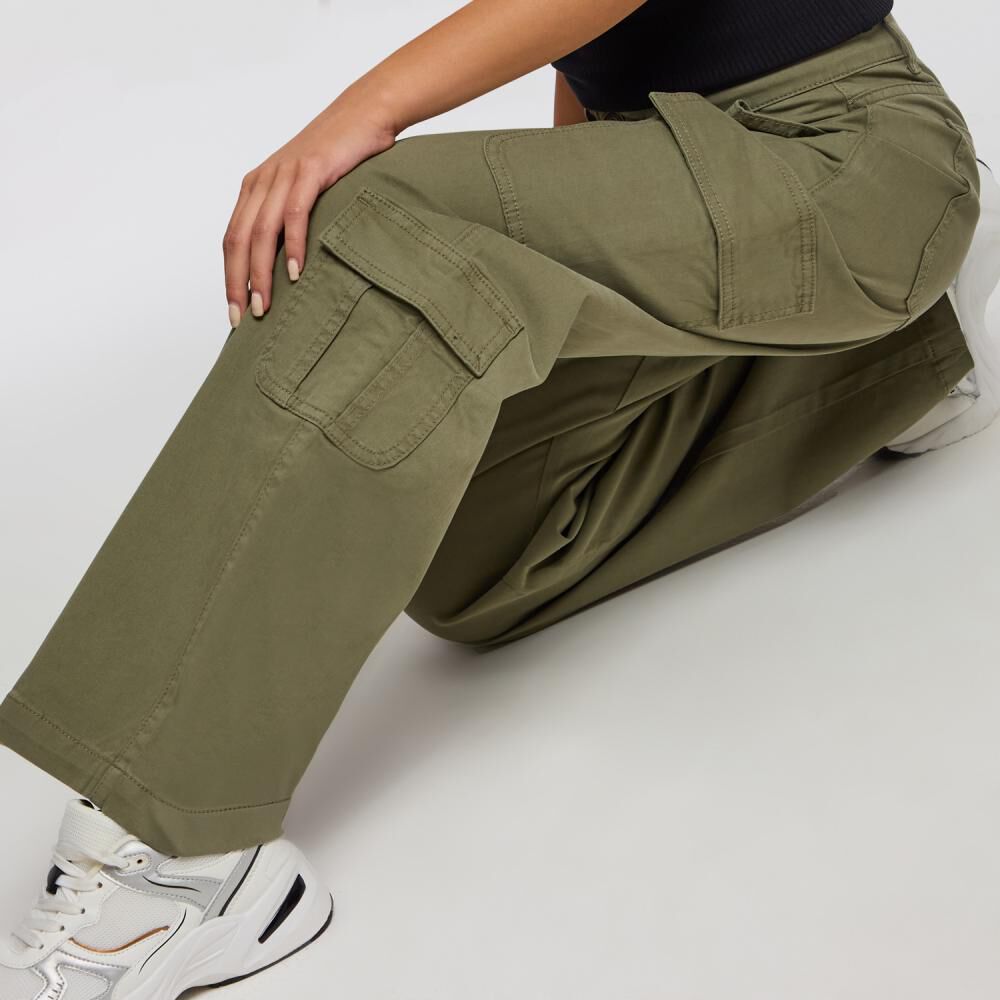 Pantalón Tiro Medio Cargo Mujer Freedom image number 4.0