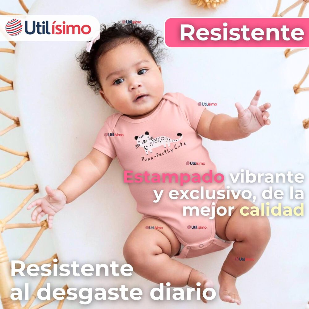 Pack 4 Bodys Niña Manga Corta Tedmimak 100% Algodón Cat Love image number 7.0