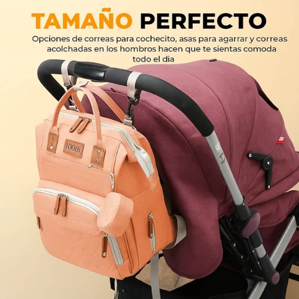 Mochila Pa&ntilde;alera Bolso Maternal Mudador Infantil Para Bebe image number 3.0