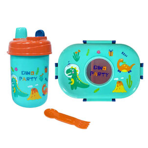 Set Lonchera Escolar + Botella Tupper Vianda Colacion Ni&ntilde;os