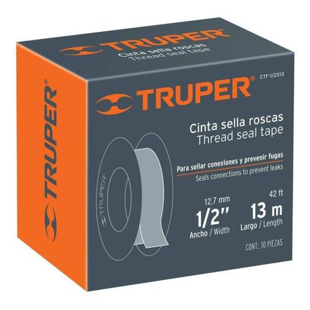 Cinta Teflon Truper Profesional 1/2 10 Unidades image number 0.0