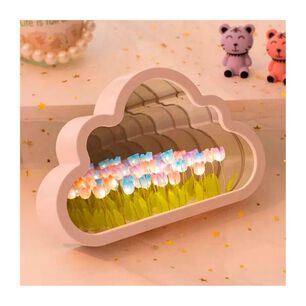 L&aacute;mpara Nocturna Forma De Nube 4x20x13cm Hogar