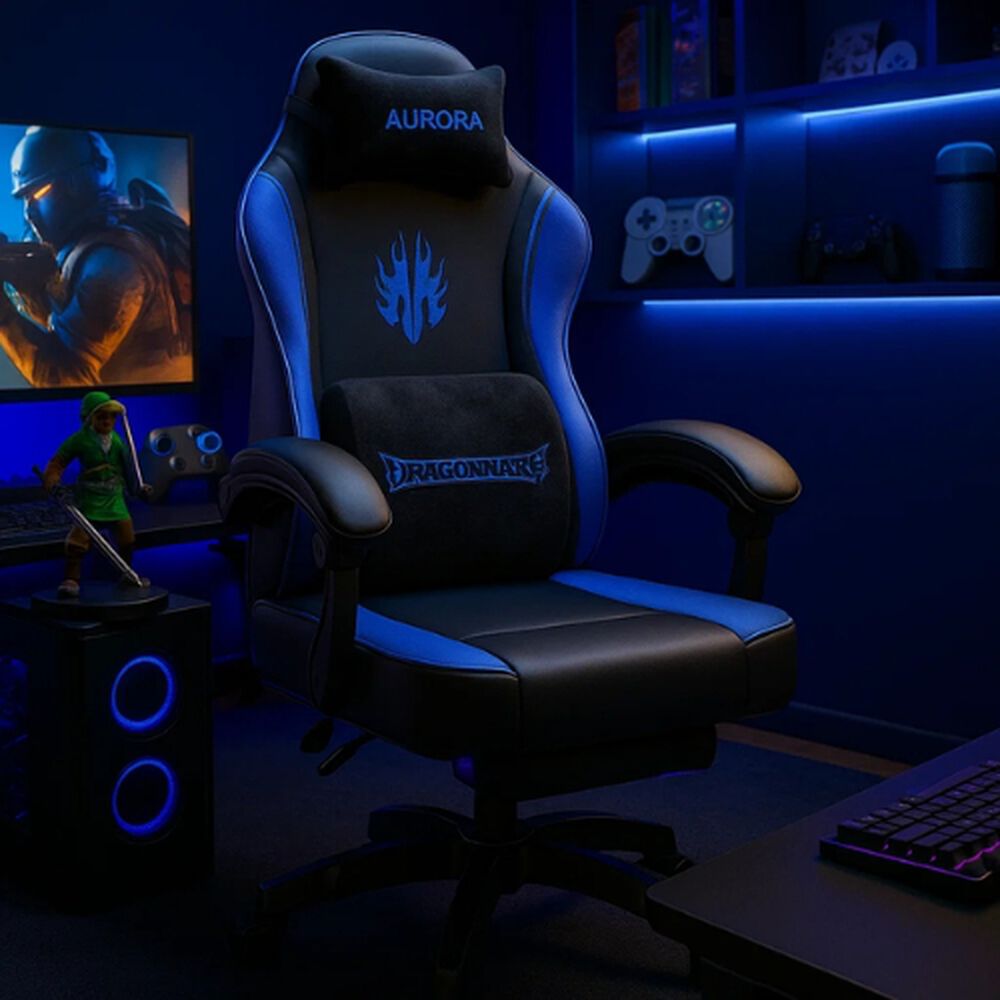 Silla Gamer Con Soporte Lumbar Reclinable 135 Y Reposapies image number 3.0