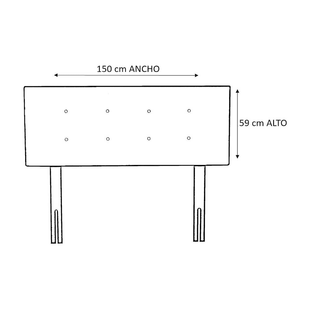 Respaldo Berna Bajo 2 Plazas image number 2.0