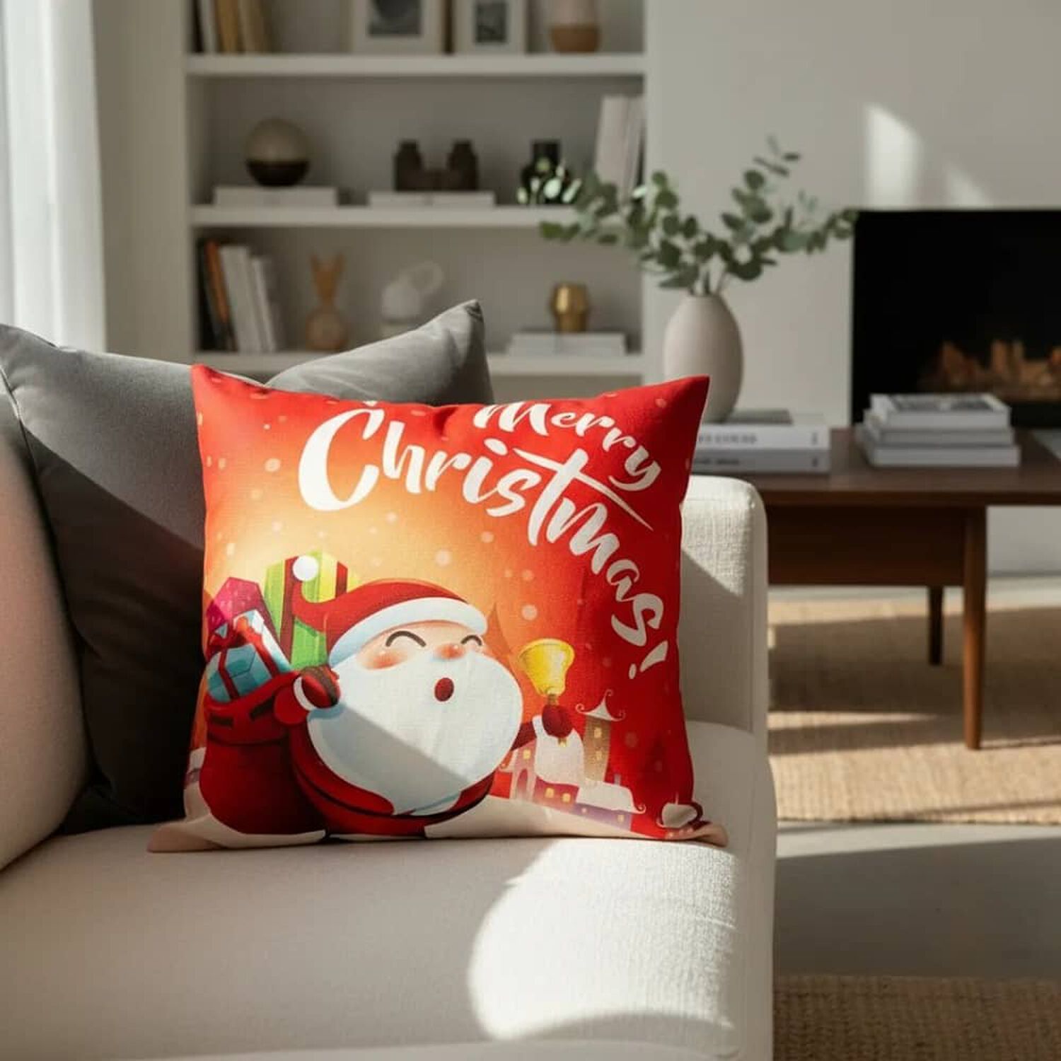 Set De 2 Cojines 45x45cm Navidad - Viejo Pascuero image number 1.0