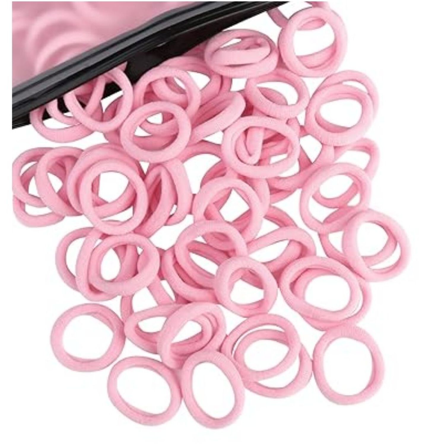 Set De 80 Mini Bandas O Colets El&aacute;sticas Para El Cabello Suaves Y Sin Costuras image number 2.0