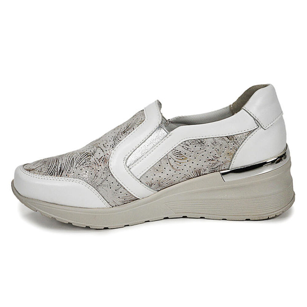 Zapatilla Cuero Ibbie Blanco image number 4.0