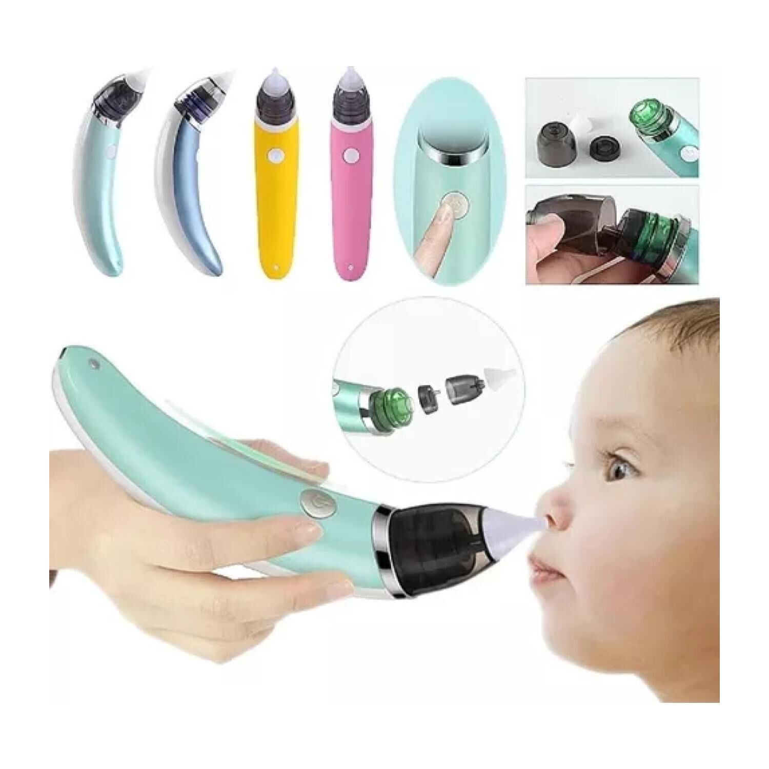 Aspiradora Nasal Para Bebes Recargable Usb Accesorios image number 1.0
