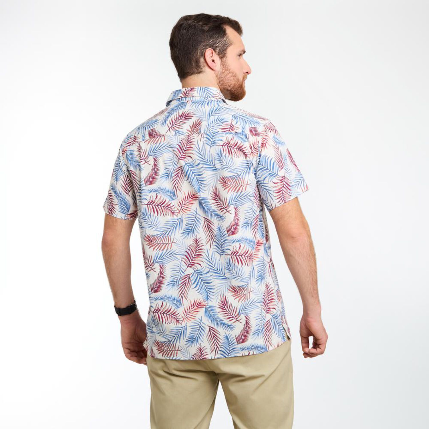 Camisa Estampada Manga Corta Hombre Peroe image number 3.0