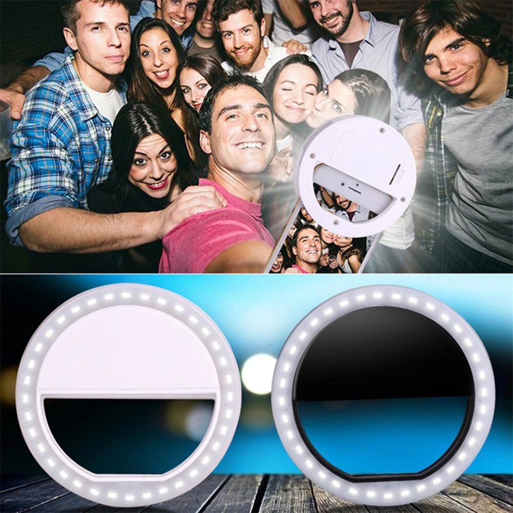 Aro Anillo De Luz Recargable Para Smartphone De Alto Brillo image number 7.0