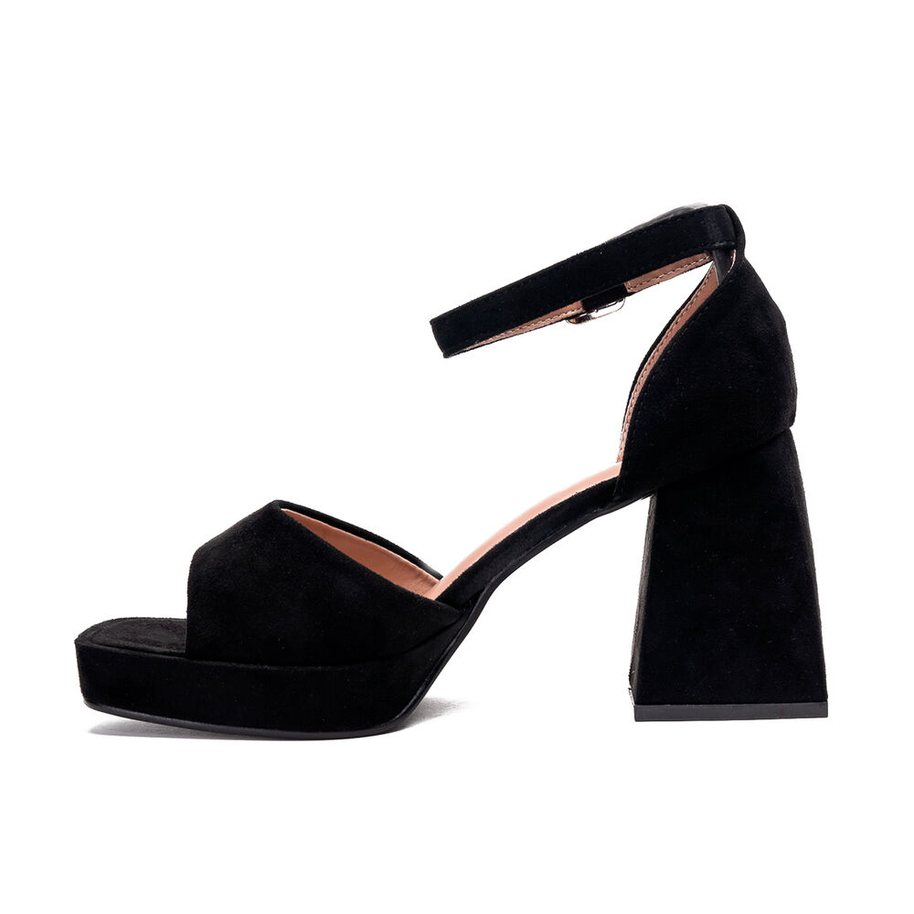 Taco Mujer Negro Abigail Boteli image number 1.0