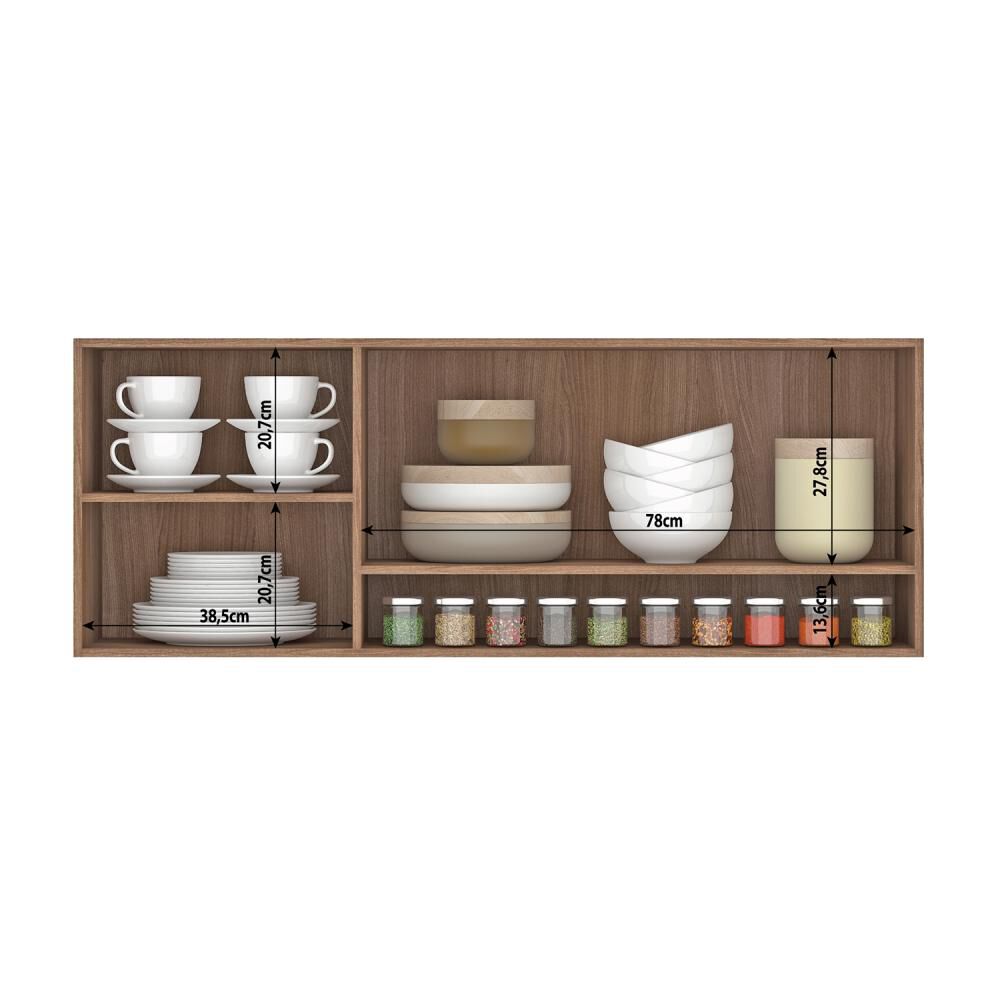 Mueble De Cocina Aereo Nido Vekkahome 120 Cm image number 2.0