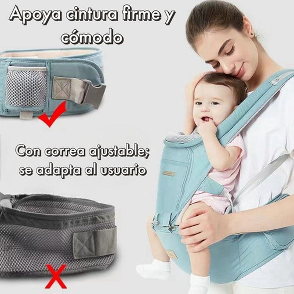Portabebé Ergonómico Multifuncional 3 En 1 Lubabycas Menta image number 6.0