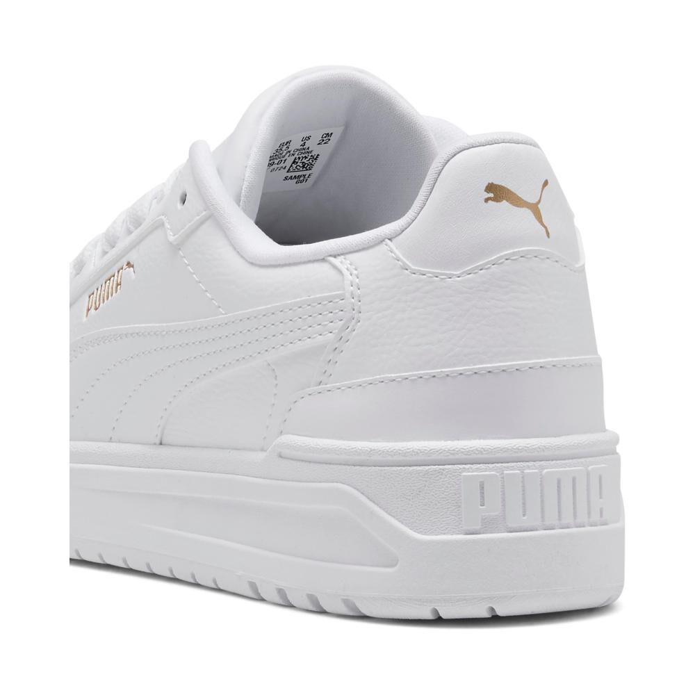 Zapatilla Urbana Unisex Puma Shuffle Downtown Lo Jr White- White- Gold image number 2.0
