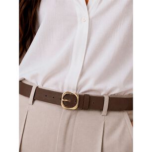 Cintur&oacute;n Mujer Juani Caf&eacute; Oscuro Carven