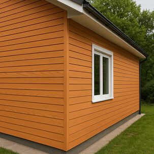 Pack De 5 Revestimientos Siding Plano Wpc Exterior Color Madera