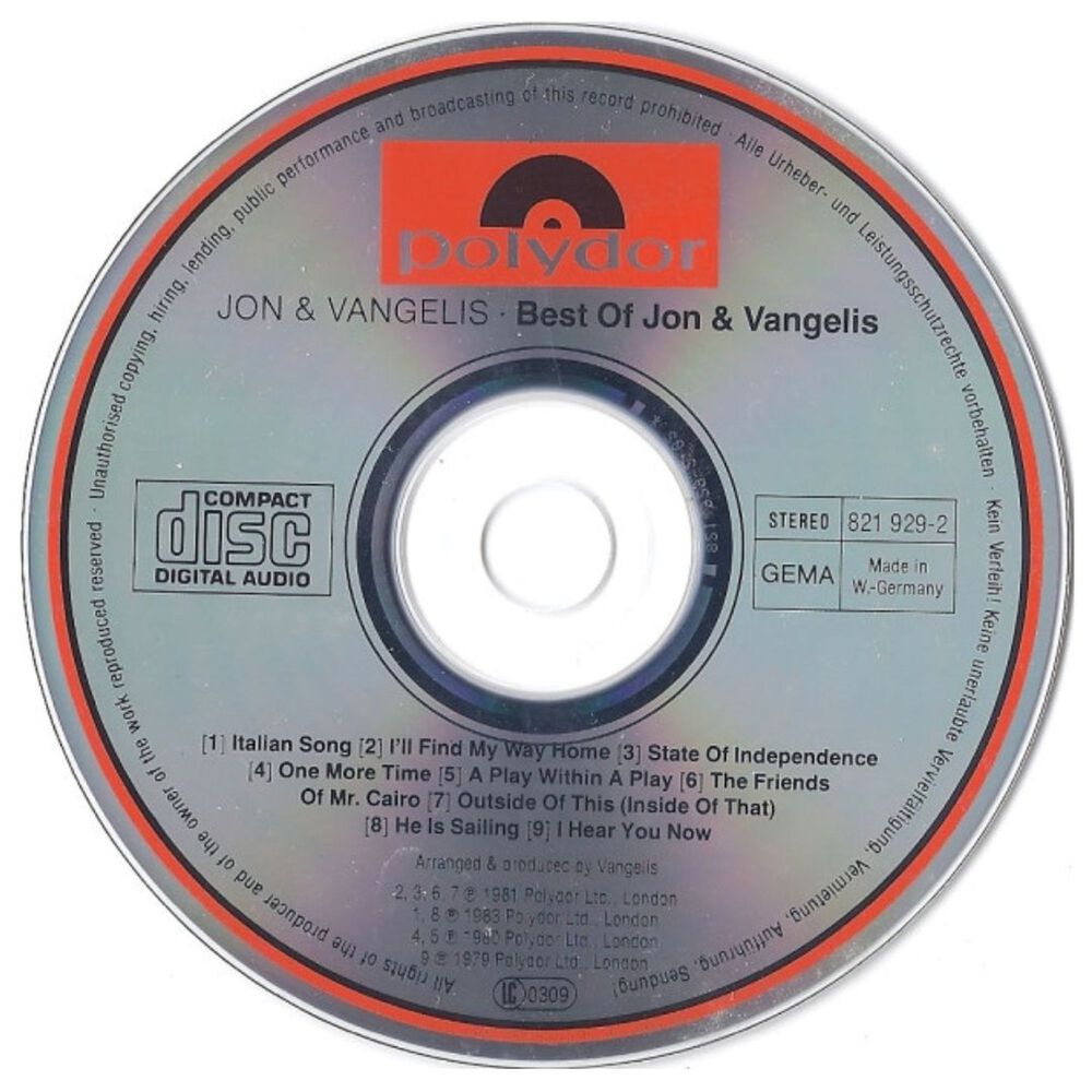 Jon & Vangelis - Best Of | Cd image number 2.0