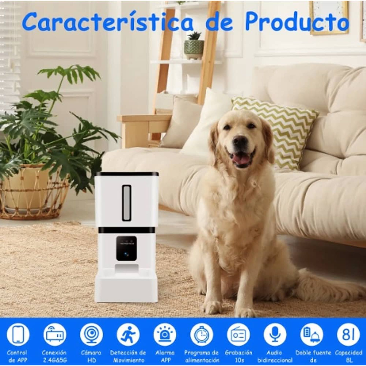 Comedero Autom&aacute;tico 8l Para Perro Y Gato Con C&aacute;mara Wifi image number 3.0
