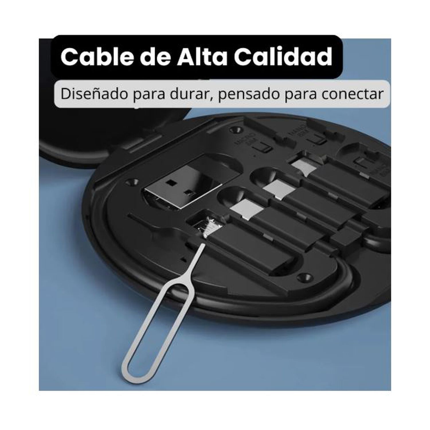 Set De Adaptador Para Celular Datos Cable Y Carga 60w Usb Tipo C Micro Usb Ip Y Otros image number 4.0