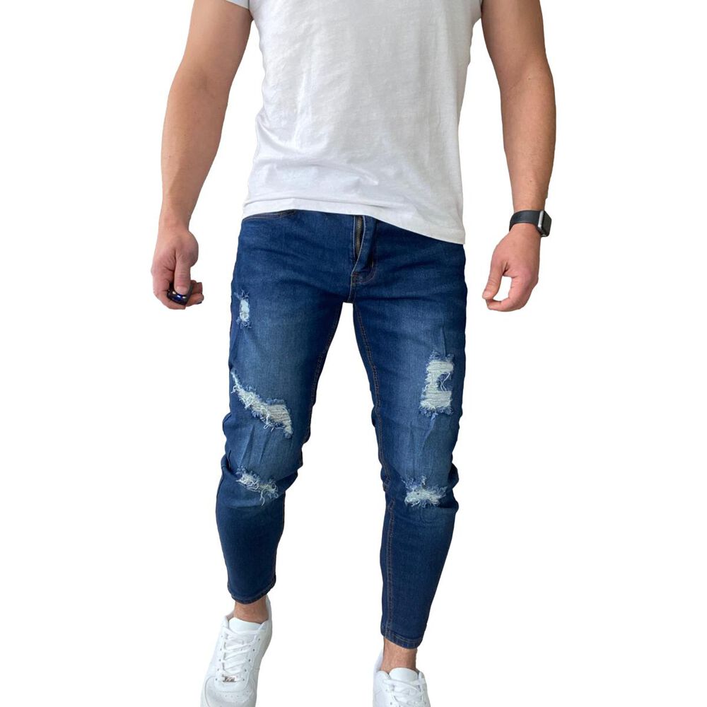 Jeans Rasgados Super Slim Fit Ankle Fit 14509 image number 0.0