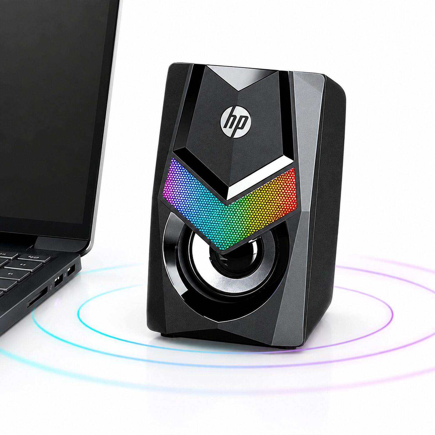 Parlante Usb Hp Multimedia Con Iluminaci&oacute;n Rgb Dhe-6000 image number 3.0