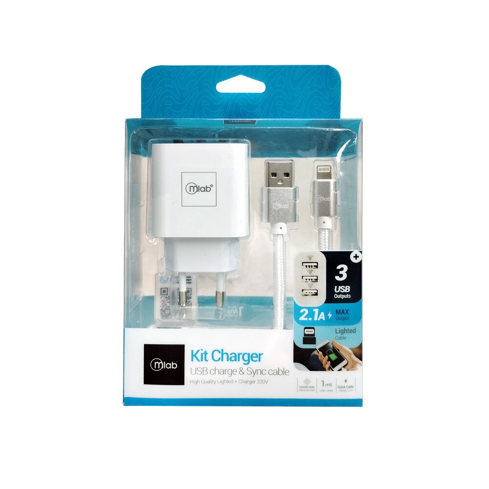 Cargador Certificado 2 En 1 + Cable Lightning Para Iphone image number 3.0