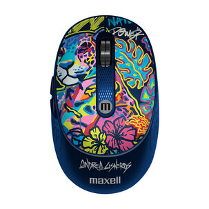 MAXELL Mouse Inalámbrico Maxell Diseño Wild 4000dpi Usb/usb-c Jaguar