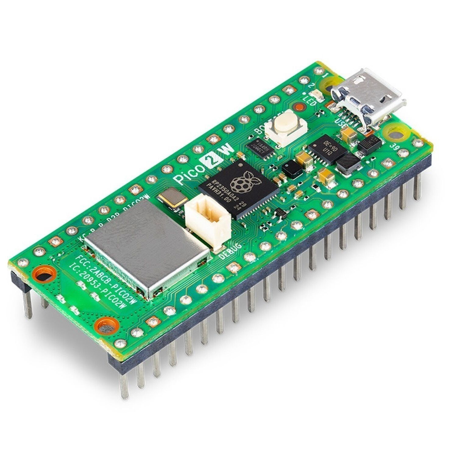 Placa Raspberry Pi Pico 2w Con Headers image number 0.0
