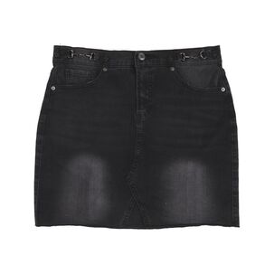 Falda Denim Con Hebilla Tiro Medio Regular Mujer Kimera